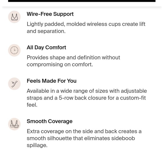 Knix Size 5 Wingwoman Black Wire Free Support Lightly Padded Molded Cup Bra - Picture 4 of 10